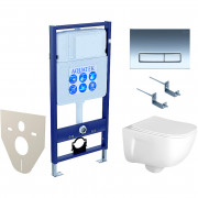 Комплект подвесного унитаза Aquatek Дива AQ2012-00 и инсталляции Aquatek Standard 50 INS-0000012 с звукоизол. прокладкой, панелью смыва KDI-0000023 (хром) и крепежом 4в1 Комплект подвесного унитаза Aquatek Дива AQ2012-00 и инсталляции Aquatek Standard 50 INS-0000012 с звукоизол. прокладкой, панелью смыва KDI-0000023 (хром) и крепежом 4в1