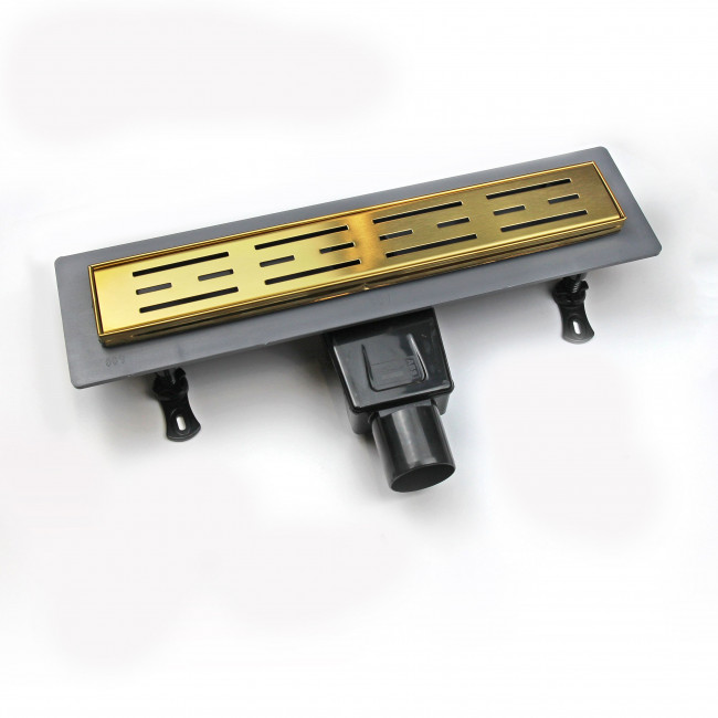 Душевой лоток RGW Drain Leo-30Gb-60 600 мм D50, на ножках, золото браш. 60213060-06 Душевой лоток RGW Drain Leo-30Gb-60 600 мм D50, на ножках, золото браш. 60213060-06