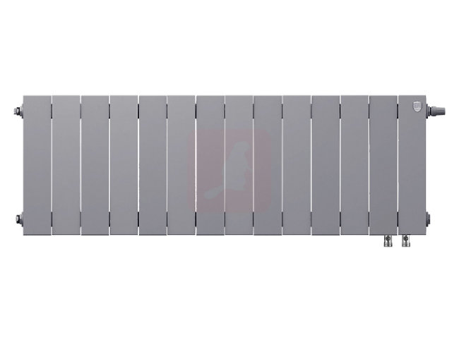 Биметаллический радиатор Royal Thermo Piano Forte 300 VDR Silver Satin, 14 секций