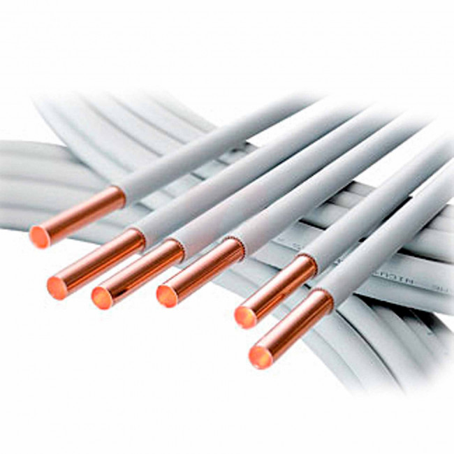 Труба медная Wieland в изоляции PVC WICU 15 x 1,0 отожженная бухта 25м Труба медная Wieland в изоляции PVC WICU 15 x 1,0 отожженная бухта 25м