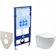 Комплект подвесного унитаза Aquatek Европа AQ1900-00 и инсталляции Aquatek Standard 50 INS-0000012 с звукоизол. прокладкой (без клавиши и крепежа) Комплект подвесного унитаза Aquatek Европа AQ1900-00 и инсталляции Aquatek Standard 50 INS-0000012 с звукоизол. прокладкой (без клавиши и крепежа)