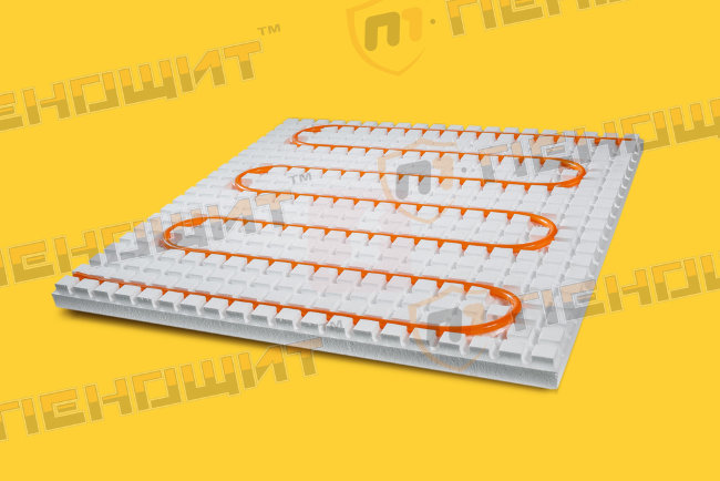 Плита для теплого водяного пола Пенощит ТВ WF 16-50 1000x1000 мм, формованная Плита для теплого водяного пола Пенощит ТВ WF 16-50 1000x1000 мм, формованная