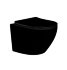 Унитаз подвесной Aquatek Европа безободковый, тонкое сиденье, Soft close, крепеж, цвет матовый черный