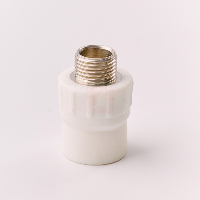 Муфта комбинированная GF+Hakan PPR НР 25х1/2", белая, (200) Муфта комбинированная GF+Hakan PPR НР 25х1/2", белая, (200)