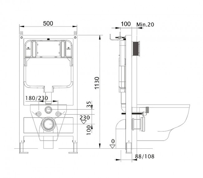 Комплект подвесного унитаза Aquatek Европа AQ1106-00 и инсталляции Aquatek Standard 50 INS-0000012 с звукоизол. прокладкой (без клавиши и крепежа) Комплект подвесного унитаза Aquatek Европа AQ1106-00 и инсталляции Aquatek Standard 50 INS-0000012 с звукоизол. прокладкой (без клавиши и крепежа)
