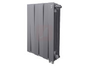 Биметаллический радиатор Royal Thermo Piano Forte 500 VDR Silver Satin, 6 секций