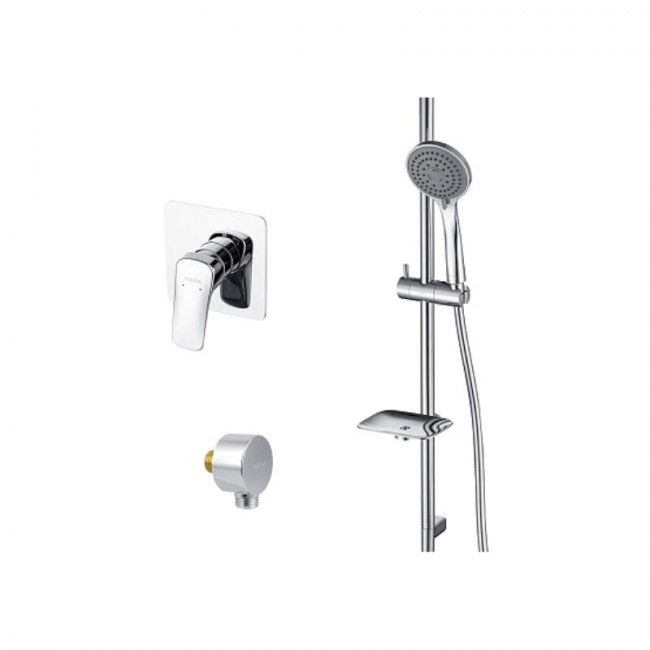 Комплект для душа Aquatek Вега AQ1076CR 3 в 1, хром Комплект для душа Aquatek Вега AQ1076CR 3 в 1, хром