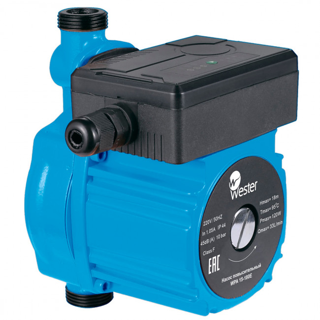 Насос повысительный Wester WPA 15-80Е (с гайками) Насос повысительный Wester WPA 15-80Е (с гайками)