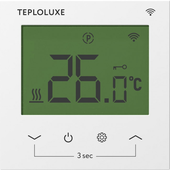 Терморегулятор электронный Теплолюкс Pontus wi-fi белый Терморегулятор электронный Теплолюкс Pontus wi-fi белый