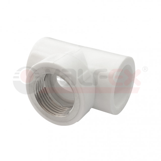 Тройник комбинированный Valfex PPR ВР 25х1/2", белый Тройник комбинированный Valfex PPR ВР 25х1/2", белый