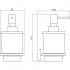 Дозатор для жидкого мыла Aquatek Либра матовый черный AQ4305MB