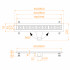 Душевой лоток RGW Drain Leo-20-80 800 мм D50, на ножках, хром 60212080-01