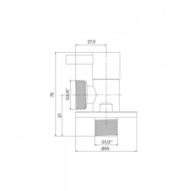 Кран шаровой, угловой Iddis Optima Home с отражателем, ДУ15(1/2")х20(3/4") Ш-Ш, кран-букса, латунь 910B0Z4C4CZ/555326 Кран шаровой, угловой Iddis Optima Home с отражателем, ДУ15(1/2")х20(3/4") Ш-Ш, кран-букса, латунь 910B0Z4C4CZ/555326