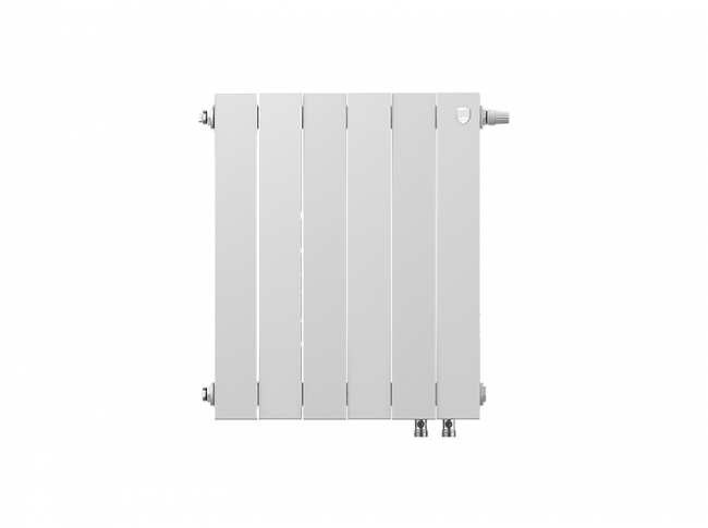 Биметаллический радиатор Royal Thermo Piano Forte 500 VDR Bianco Traffico, 6 секций Биметаллический радиатор Royal Thermo Piano Forte 500 VDR Bianco Traffico, 6 секций