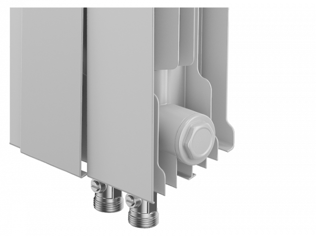 Биметаллический радиатор Royal Thermo Piano Forte 500 VDR Bianco Traffico, 12 секций