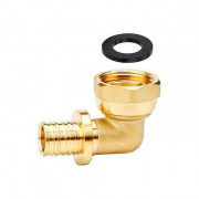 Угольник 90° Varmega Slide-fit 16х3/4“ ВР с накидной гайкой, латунь, аксиальный VM51912 Угольник 90° Varmega Slide-fit 16х3/4“ ВР с накидной гайкой, латунь, аксиальный VM51912