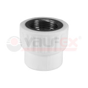 Муфта комбинированная, переходная Valfex PPR ВР 20х1/2", белая