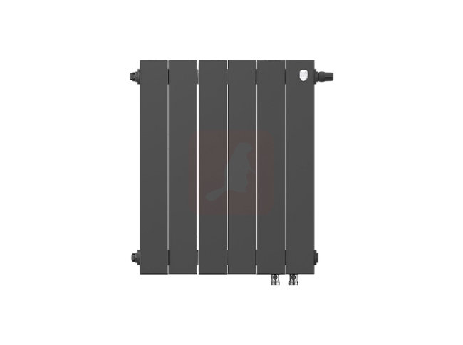 Биметаллический радиатор Royal Thermo Piano Forte 500 VDR Noir Sable, 6 секций Биметаллический радиатор Royal Thermo Piano Forte 500 VDR Noir Sable, 6 секций