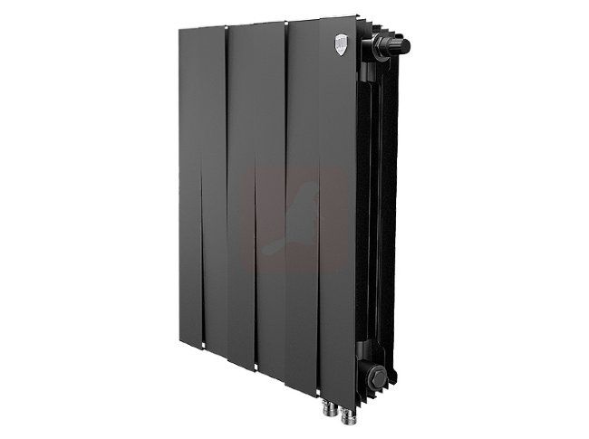 Биметаллический радиатор Royal Thermo Piano Forte 500 VDR Noir Sable, 6 секций Биметаллический радиатор Royal Thermo Piano Forte 500 VDR Noir Sable, 6 секций