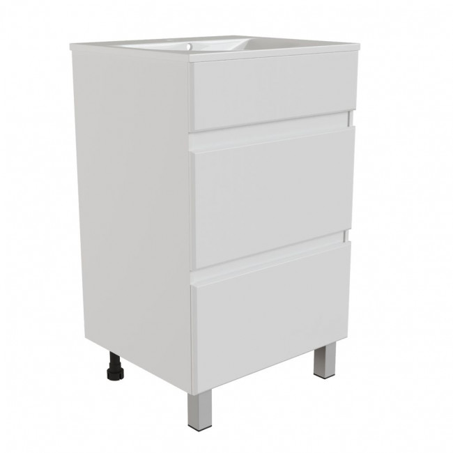 Тумба для ванной комнаты Mixline "Брикс-50" 2 ящика, под раковину "Breeze 50" мебельный (Sanita Luxe) (ПВХ) Тумба для ванной комнаты Mixline "Брикс-50" 2 ящика, под раковину "Breeze 50" мебельный (Sanita Luxe) (ПВХ)