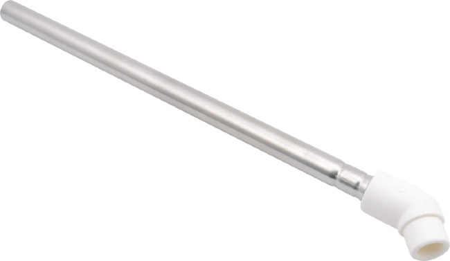 Колено FV-Plast PPR 20Х45°-подключение к радиатору 270 мм, серое Колено FV-Plast PPR 20Х45°-подключение к радиатору 270 мм, серое