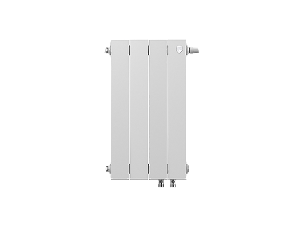 Биметаллический радиатор Royal Thermo Piano Forte 500 VDR Bianco Traffico, 4 секции Биметаллический радиатор Royal Thermo Piano Forte 500 VDR Bianco Traffico, 4 секции