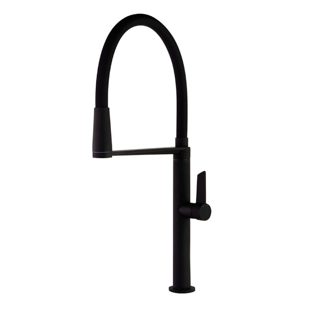 Смеситель для кухни Ramon Soler с магнитным держателем и гибким изливом Kitchen Magnet 388801MCNM чёрный Смеситель для кухни Ramon Soler с магнитным держателем и гибким изливом Kitchen Magnet 388801MCNM чёрный