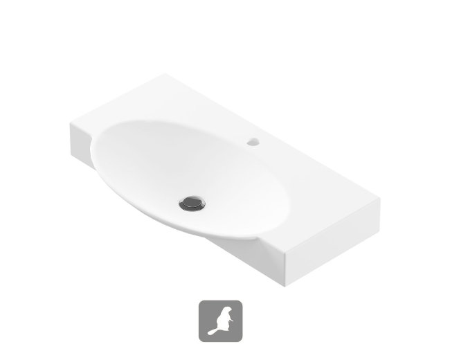 Раковина мебельная Sanita luxe INFINITY 76 Раковина мебельная Sanita luxe INFINITY 76
