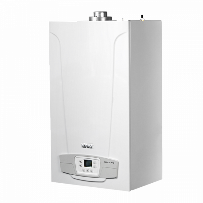 Настенный газовый котел Baxi ECO Life 24F, 24 кВт, 2-контура, с закрытой камерой сгорания Настенный газовый котел Baxi ECO Life 24F, 24 кВт, 2-контура, с закрытой камерой сгорания