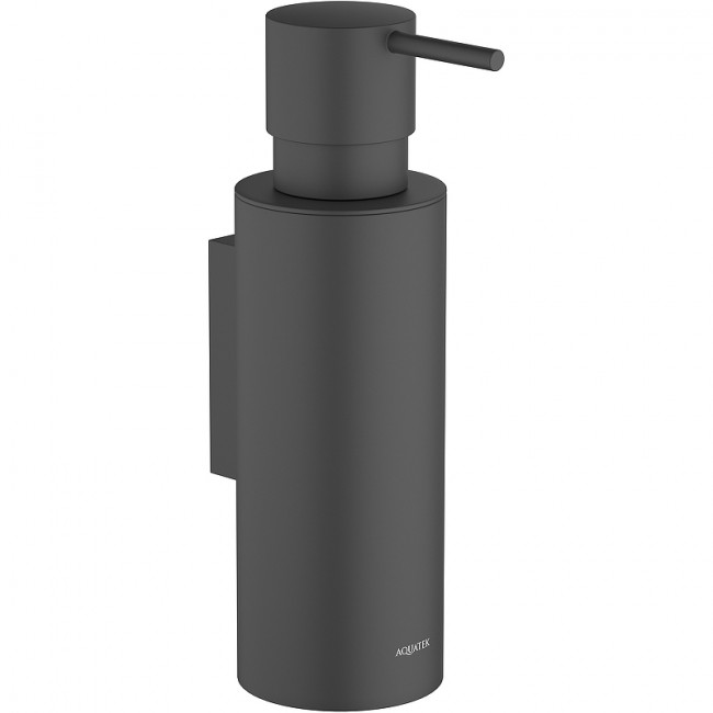 Дозатор для жидкого мыла Aquatek Оберон матовый черный AQ4205MB Дозатор для жидкого мыла Aquatek Оберон матовый черный AQ4205MB
