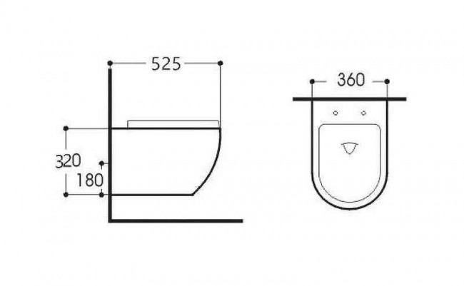 Комплект подвесного унитаза Aquatek Европа AQ1900T-00 и инсталляции Aquatek Standard 50 INS-0000012 с звукоизол. прокладкой (без клавиши) и крепежом  KKI-0000001