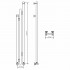 Полотенцесушитель водяной Mixline STAR 2 150/15 (1/2" ВР, вентиль угловой 3/4"х1/2" вн-нар)