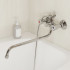 Смеситель для ванны с душевым гарнитуром Milardo Tring двухвентильный, поворотный, длинный излив, глянцевый хром TRISB02M10