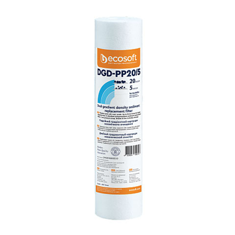 Картридж градиентный из вспененного полипропилена Ecosoft 2,5"x10" CPV2510205ECO Картридж градиентный из вспененного полипропилена Ecosoft 2,5"x10" CPV2510205ECO