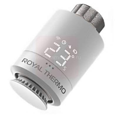 Термостат радиаторный электронный ROYAL THERMO Smart Heat, серебристый