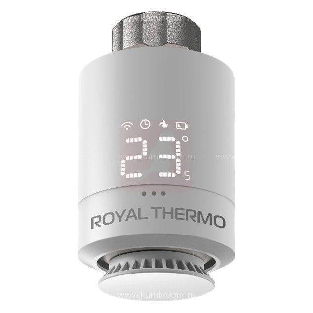Термостат радиаторный электронный ROYAL THERMO Smart Heat, серебристый