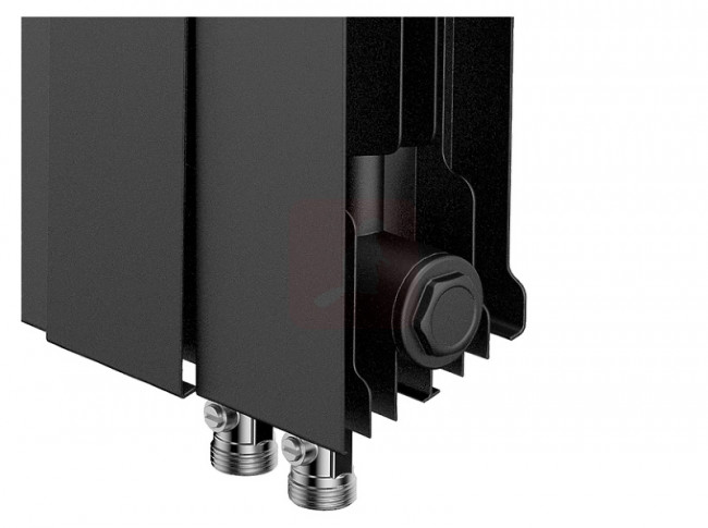 Биметаллический радиатор Royal Thermo Piano Forte 500 VDR Noir Sable, 4 секции