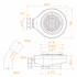Сифон для душевых поддонов RGW Stone Tray S-2 D90 мм, хром 50241120-00