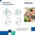 Смеситель для кухни Milardo Tring двухвентильный, высокий излив, глянцевый хром TRISB0JM05
