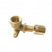 Водорозетка аксиальная Comap PEXY Max 20х1/2" с ВР, фланец, серия S7472GV, латунь PGM4083
