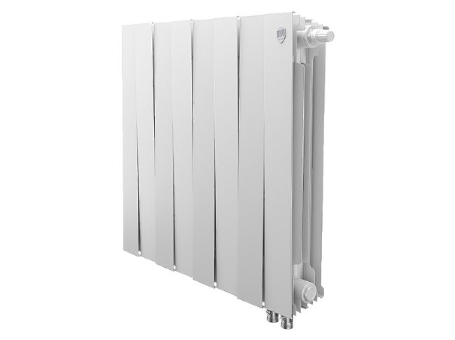 Биметаллический радиатор Royal Thermo Piano Forte 500 VDR Bianco Traffico, 8 секций