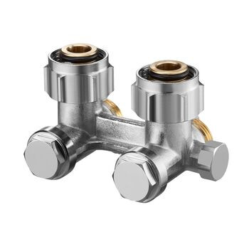 Узел нижнего подключения Oventrop Мultiflex F ZBU прямой DN20 3/4НР x 3/4НР с преднастройкой 1015943
