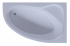 Ванна акриловая Aquatek Фиджи ассиметричная 1700х1100, правая, без гидромассажа, с фр.панелью (вклеенный каркас)