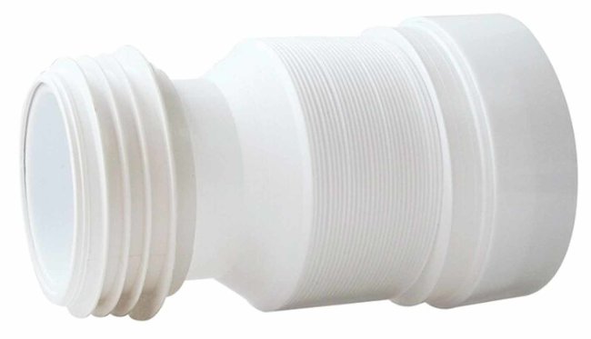 Труба для унитаза гофрированная VIRPlast L250-460 мм, D110 мм Труба для унитаза гофрированная VIRPlast L250-460 мм, D110 мм