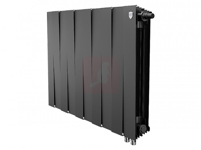 Биметаллический радиатор Royal Thermo Piano Forte 500 VDR Noir Sable, 10 секций Биметаллический радиатор Royal Thermo Piano Forte 500 VDR Noir Sable, 10 секций