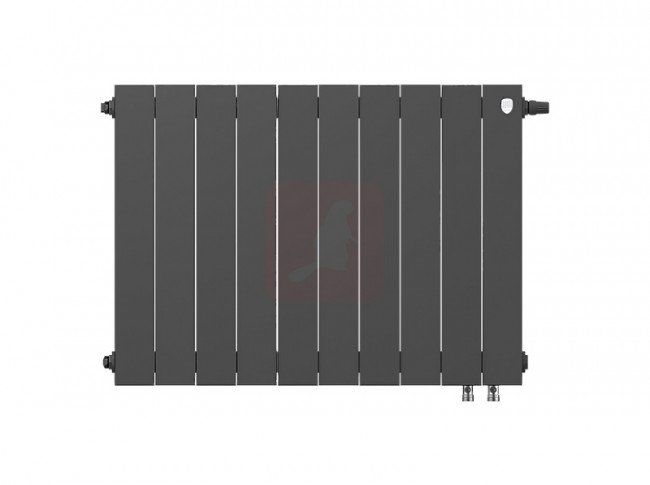 Биметаллический радиатор Royal Thermo Piano Forte 500 VDR Noir Sable, 10 секций Биметаллический радиатор Royal Thermo Piano Forte 500 VDR Noir Sable, 10 секций