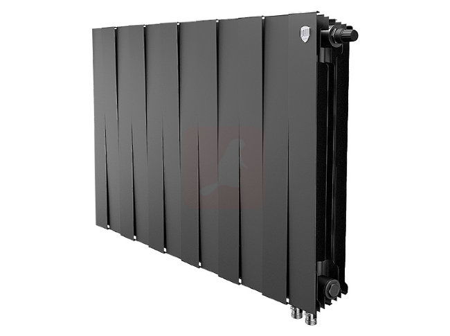 Биметаллический радиатор Royal Thermo Piano Forte 500 VDR Noir Sable, 12секций Биметаллический радиатор Royal Thermo Piano Forte 500 VDR Noir Sable, 12секций