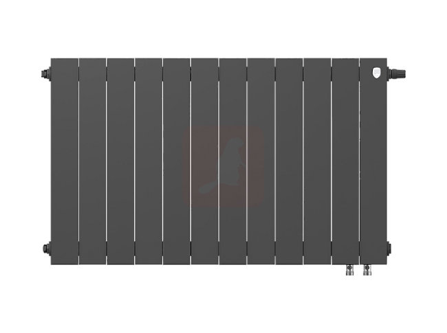 Биметаллический радиатор Royal Thermo Piano Forte 500 VDR Noir Sable, 12секций Биметаллический радиатор Royal Thermo Piano Forte 500 VDR Noir Sable, 12секций