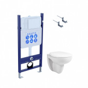 Комплект подвесного унитаза Aquatek Каир AQ1170-00 и инсталляции Aquatek Standard 50 INS-0000014 с крепежом KKI-0000002