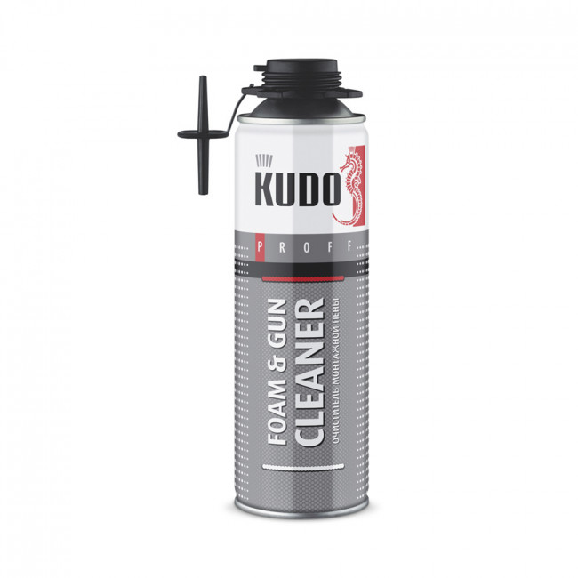 Профессиональный очиститель незатвердевшей монтажной пены Kudo FOAM&GUN CLEANER 650 мл. KUPP06C